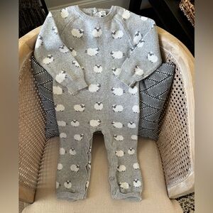 Janie and jack sheep sweater romper